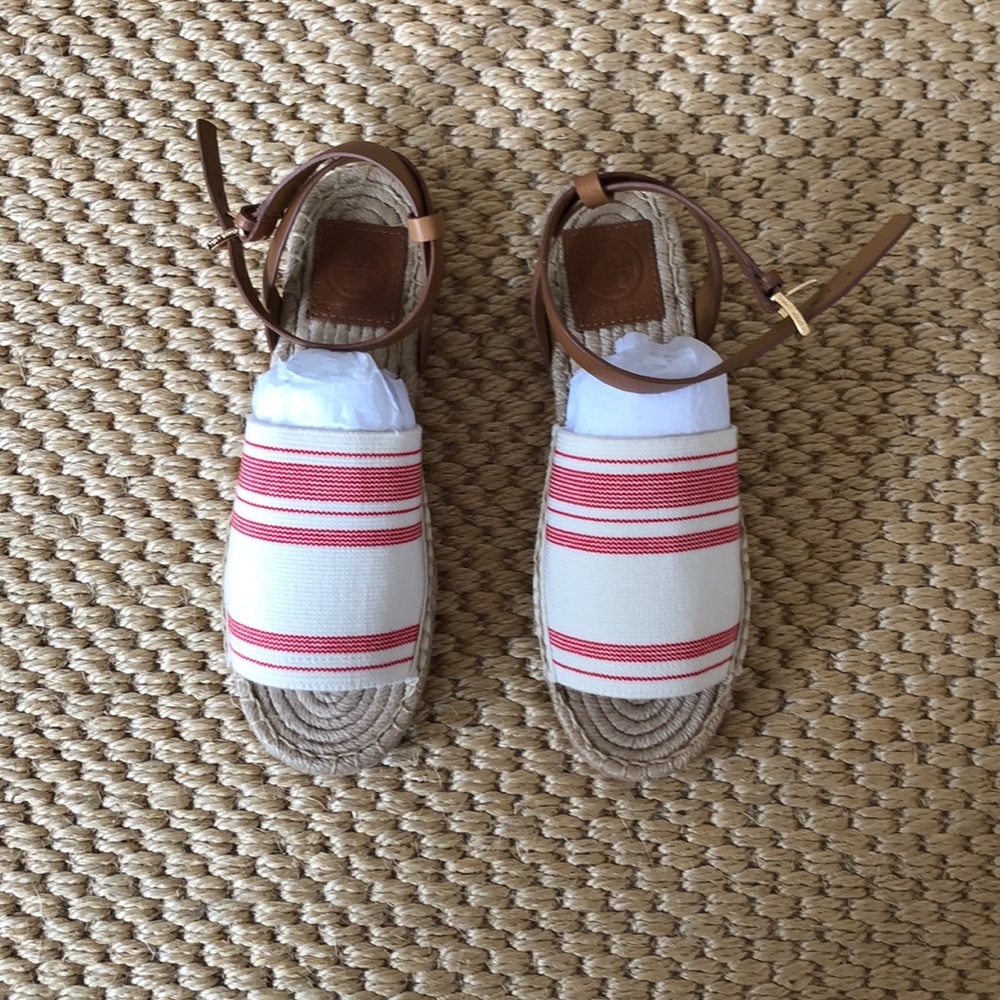 Tory Burch Espadrille Sandals Size 6 NIB